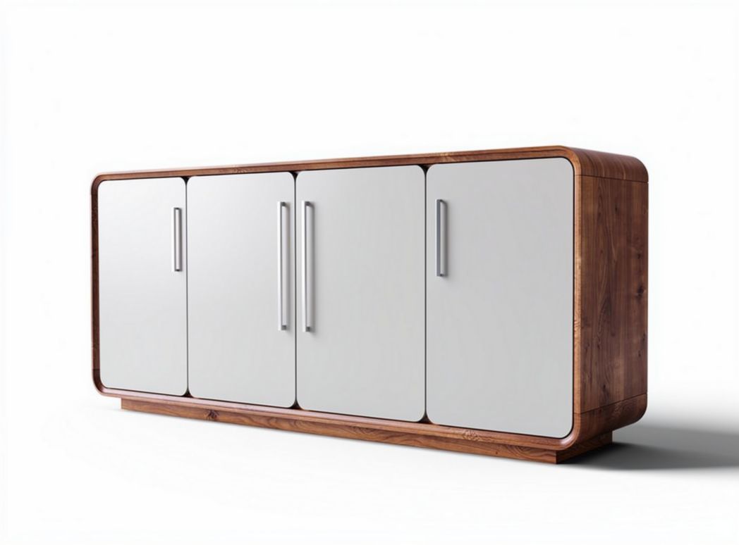Mobiletto in legno con ante bianche dimensioni 180 x 50 x 80 cm