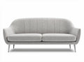 Divano moderno in tessuto beige con cuscini inclusi 200 x 90 x 80cm