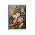 Stampa artistica di fiori in vaso 21 x 30 x 1cm per decorazione muro