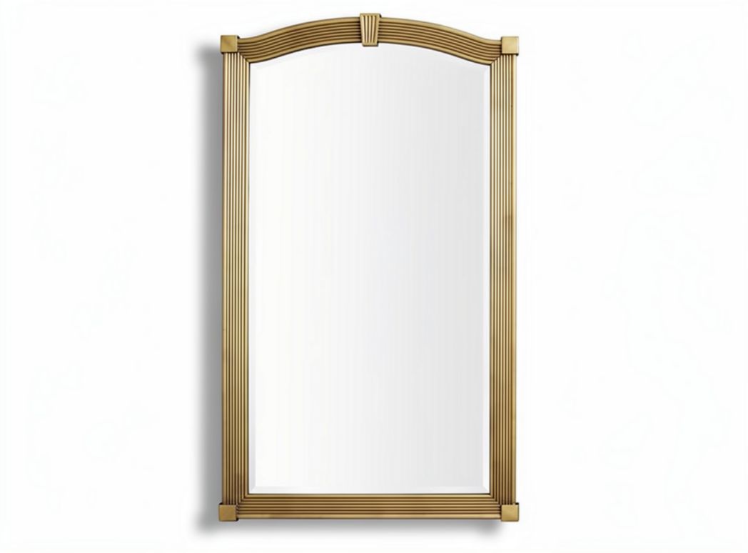 Specchio rettangolare in vetro con cornice argentata 60 x 90 x 2cm